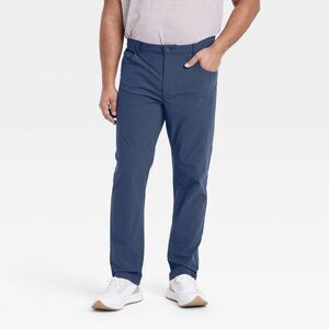 All In Motion - Men's 360 Lifestyle Big Slim Fit 5-Pocket Pants -  Navy Blue